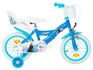 Bicicleta Huffy Frozen 14 pulgadas para niños niñas bicicleta Disney con estabilizadores - Imagen 1 de 1