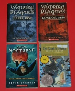Lot 4 Vampire Plagues Paris London Photograph +The Dark is Rising Chapter Books - Picture 1 of 2