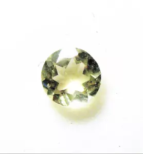 VERY NICE 4.75 x 4.75 x 2.75mm ROUND CUT LEMON QUARTZ GEMSTONE BRAZIL VS GRADE - Picture 1 of 2