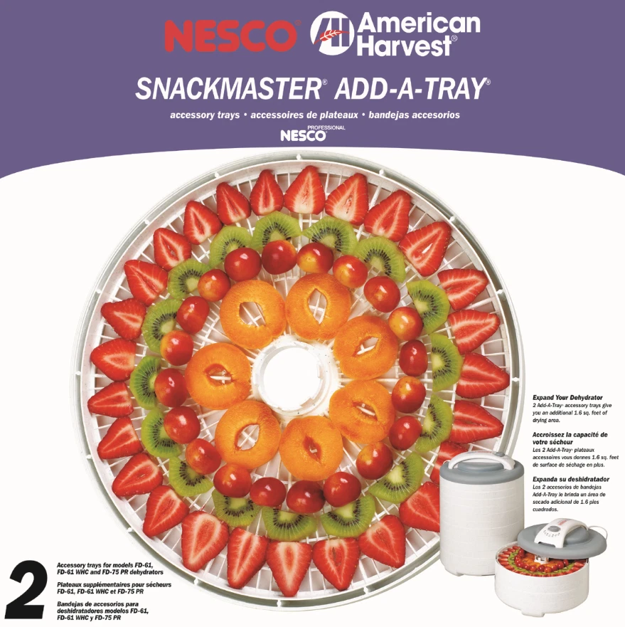 Deshidratador Nesco American Harvest Añadir una bandeja 2 paquetes FD-61 y FD-75PR Foto 1 de 1