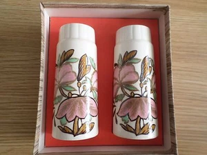 VINTAGE RETRO PALISSY SALT PEPPER CRUET - UNUSED & BOXED FREE POST UK - Picture 1 of 2