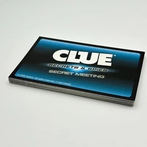 Clue Secrets & Spies 15 Secret Meeting Cards 2009 Replacement Pieces Parts - Picture 1 of 1