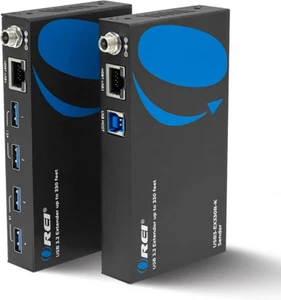OREI USB 3.2 sobre Ethernet Hdbaset Cat6 Extensor LAN Hasta 330 Pies - Se Extiende 4 P - Imagen 1 de 14