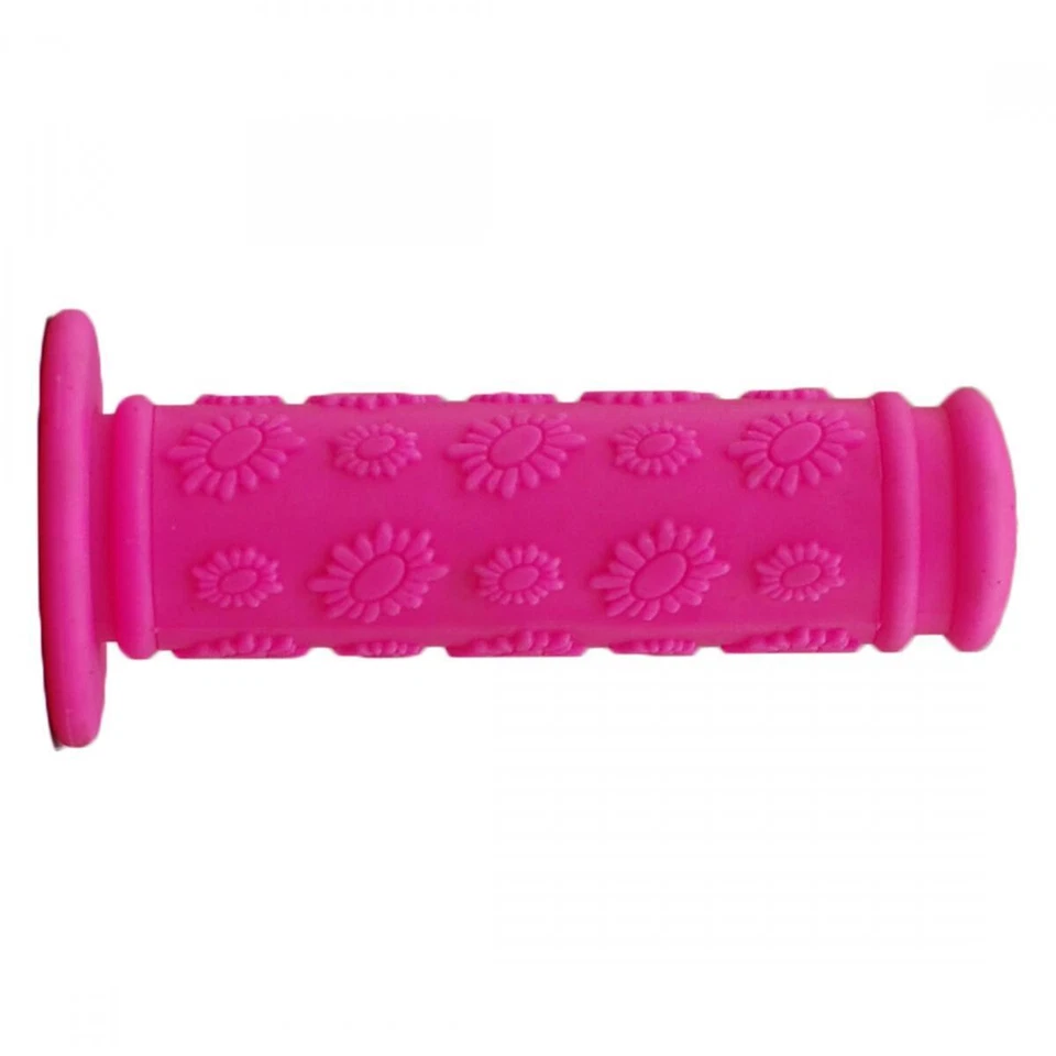 BIKE BICYCLE GRIPS YOUTH COMFORT FLOWER 97mm PINK - Image 1 of 1