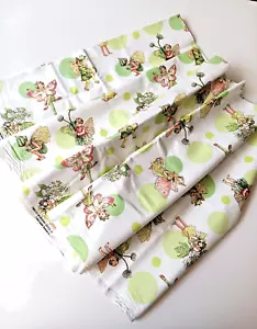 Morning Dots Fairy Garden Flower Fairies Cotton Fabric M Miller 2 Yds New DM4222 - Picture 1 of 4