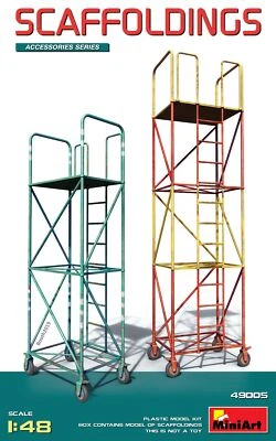 Scaffoldings 1:48 Plastic Model Kit MINIART - Immagine 1 di 4