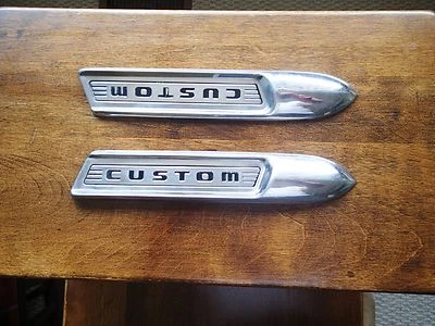 Set Of R&L 1950 Ford Custom Deluxe Station Wagon Woodie Woody fender emblems Foto 1 de 4
