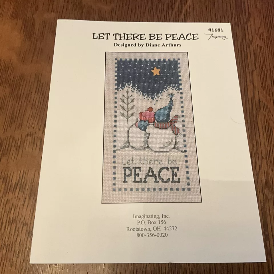 Imaginating Cross Stitch Pattern Booklet Let There Be Peace Diane Arthurs - Image 1 of 3