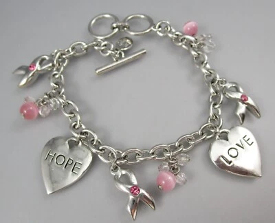 Brazalete con dije de 7" y 8" tono plateado COOKIE LEE 5962 Foto 1 de 4