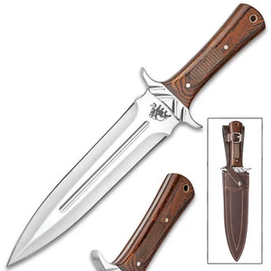 15" Tactical Bowie Suvival Hunting Knife Military Dagger Fixed Blade with Sheath - Picture 1 of 5