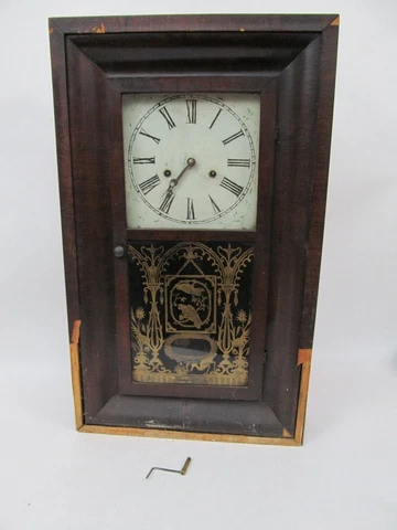 Southern Clock Co. Large Wall Clock Runs, has Cosmetic Issues 30 Hour Spring Cover