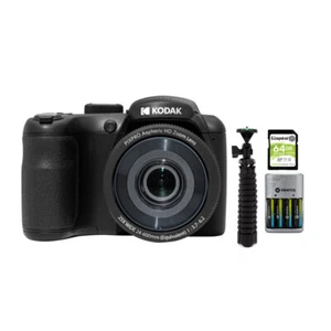 Kodak PIXPRO AZ255 Astro Zoom 16MP Digital Camera Black with 64GB Card Bundle - Picture 1 of 11