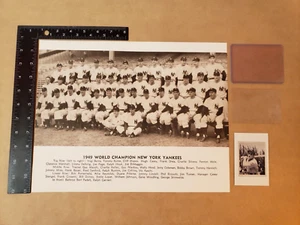 1949 NY Yankees 11x14 Baseball Team Picture & Yogi Berra 1989 Bowman Card LOT - Picture 1 of 17