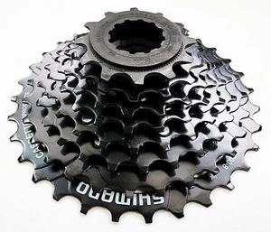 Shimano 8sp CS-HG200-8 HyperGlide HG Cassetta Nero 12T-32T - Foto 1 di 5