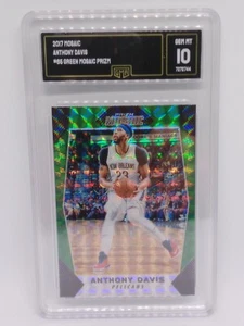 Anthony Davis 2017 Panini Mosaic Green Mosaic Prizm #65 GMA 10 Gem Mint Graded - Picture 1 of 2