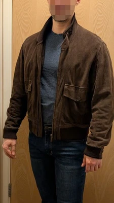 Burberry London Men’s Suede Leather Jacket – Dark Brown – Size 50 (EU) - Image 1 of 4