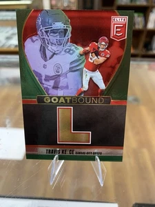 2025 Donruss Elite Travis Kelce “L” GOATBound Green #3 Kansas City Chiefs SSP - Picture 1 of 13
