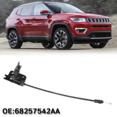 全新 Hood Catch 二次释放电缆 适合 2017 - 2022 吉普指南针 68257542AA — 第 1/4 张图片