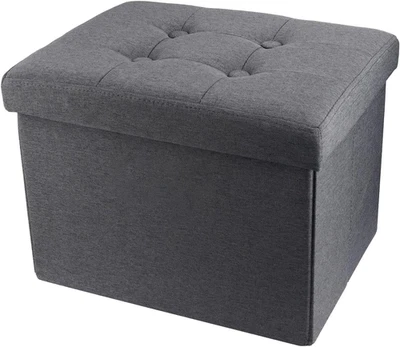 Storage Ottoman Footrest Stool Small Ottoman with Storage Foldable Ottomans Foot - Image 1 of 4