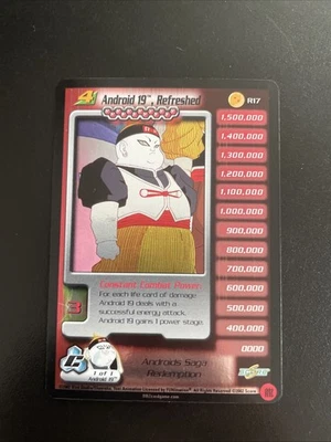 Dragonball Z DBZ CCG Promo Android 19 Refresh Level 4 Redemption P17 - Image 1 of 2