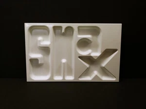 Vintage "SNAX" Chicago Plastic 3-D Mold Art Brand Advertisement? 16"x10" - Picture 1 of 7