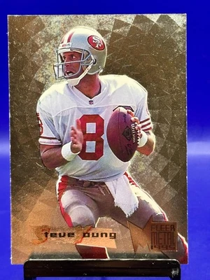 1995 Fleer Metal Steve Young #50 Silver Flashers San Francisco 49ers - Image 1 of 2