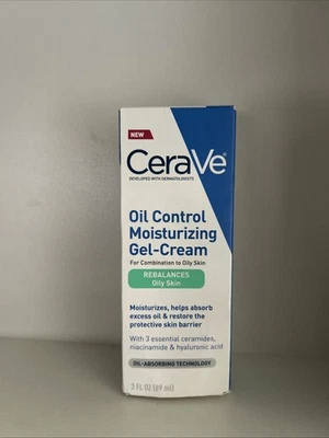 Gel-crema hidratante facial Cerave Oil Control 3 oz Foto 1 de 4