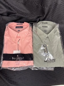 1 Arrow /1 Barrington Long Sleeve Button Up Size 17 1/2 32/33 Wrinkle Free - Picture 1 of 10