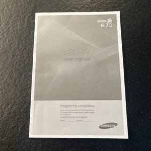 Samsung 670 Series 6 LCD TV Owners Manual - Picture 1 of 3