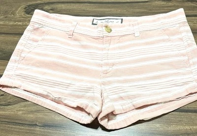 Abercrombie & Fitch shorts Size 4 Light Pink Stripped - Image 1 of 4