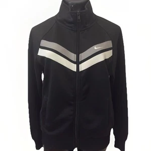 Nike Women’s Jacket Black Zip Size S Retro The Athletic Dept With Grey, White - Picture 1 of 22