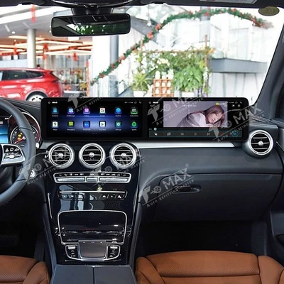 Dual Screen Car Radio For Benz GLC C 2015-2020 Digital Cluster Carplay Screen - Image 1 of 4
