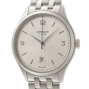 MONTBLANC WATCH HERITAGE CHRONOMETRY 112532 MB112532 AUTOMATIC SILVER DIAL MEN'S - Picture 1 of 7