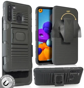 Noir Robuste Doigt Prise Boitier Support Et Clip Ceinture Holster pour - Photo 1 sur 10