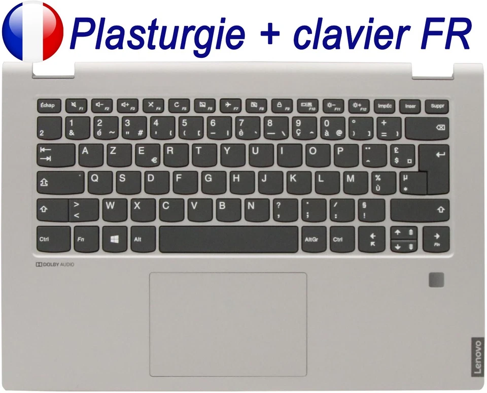 Plasturgie + Clavier Français AZERTY pour LENOVO IdeaPad C340-14API 14IML 14IWL - Photo 1/1