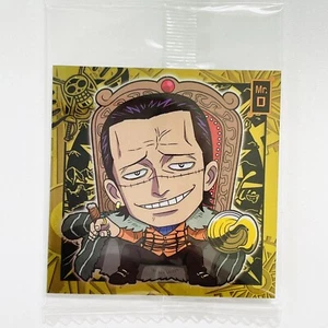 One Piece Great Pirate Seal Wafer LOG.4 SW4-10 Mr. 0 Crocodile Sticker Bandai - Picture 1 of 5