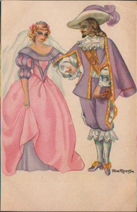 ANTIGUA POSTAL ILUSTRADORA PILAR ARANDA MOSQUETERO Y PRINCESA POSTAL CC1230 - Imagen 1 de 1