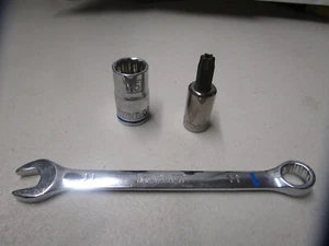 Kobalt Combination Wrench 11mm Socket 15mm Socket T45 - Foto 1 di 2