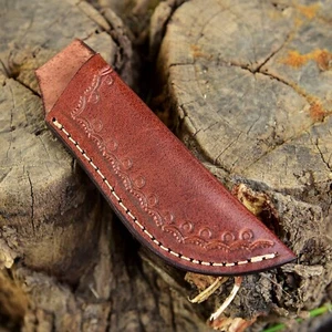 6 ' leather knife sheath 3.75 ' fixed blade knife case leather sheath holster - Picture 1 of 5
