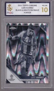 MGC 10 Topps Chrome UCL Black White RayWave Refractor Luis Suarez Suárez 108 - Picture 1 of 3