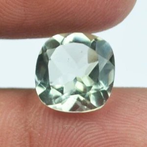 25 Pieces Natural Green Amethyst 8mm Cushion Cut loose Gemstone Wholesale Lots - Picture 1 of 6