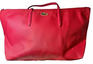 PINK LACOSTE HANDBAG Plus TWO BONUS Wallet Clutches - Picture 1 of 17