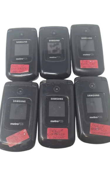 6 Lot Samsung Contour SCH-R250 Flip Cell Phone Alltel Wholesale For Parts As Is - Image 1 of 4