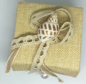 Favor Boxes Gift Handmade Burlap Twine Mini Wedding Bridal Party Supplies 3" - Picture 1 of 9