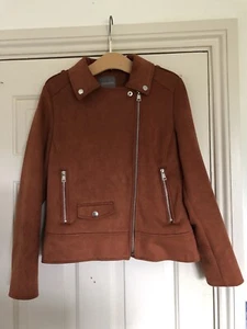 ladies principles Brown Jacket Faux Kashmir Soft Coat - Picture 1 of 15