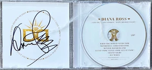 Diana Ross Signed IP Diamond Diana HSN Exclusive CD Cover w/ Her Costume Feather - Picture 1 of 1