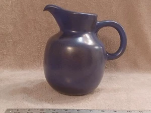 Vintage Heath Ceramics Blue Moonstone and White Opaque Pitcher 8 5/8” H.T.F. - Picture 1 of 24