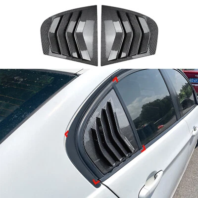 Carbon Look Rear Window Louver Shutter Trim For BMW 3-Series E90 M3 2005-2012 au - image 1 of 4