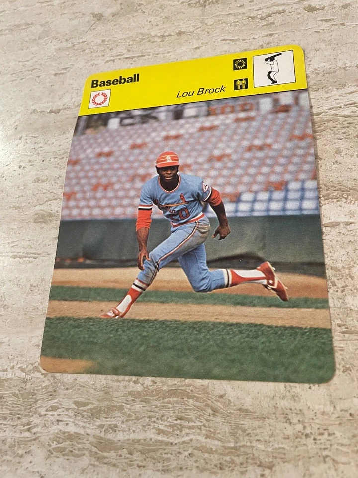 Sportscaster Baseball 1978 #24-16 Lou Brock - Cardenales de San Luis - Salón de la fama - MT Foto 1 de 1