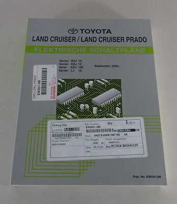 Manuale Officina Elettrica Toyota Land Cruiser / Prado Di 09/2002 - Immagine 1 di 4